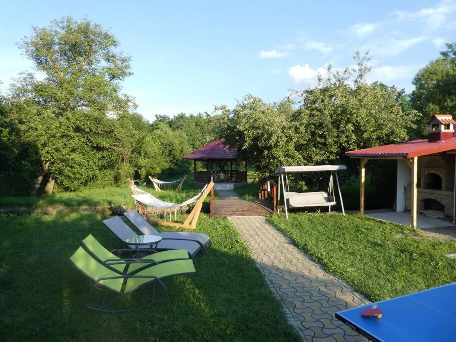 Horace Guesthouse Pool & Hot Tub & Bikes & River Dejani Bagian luar foto